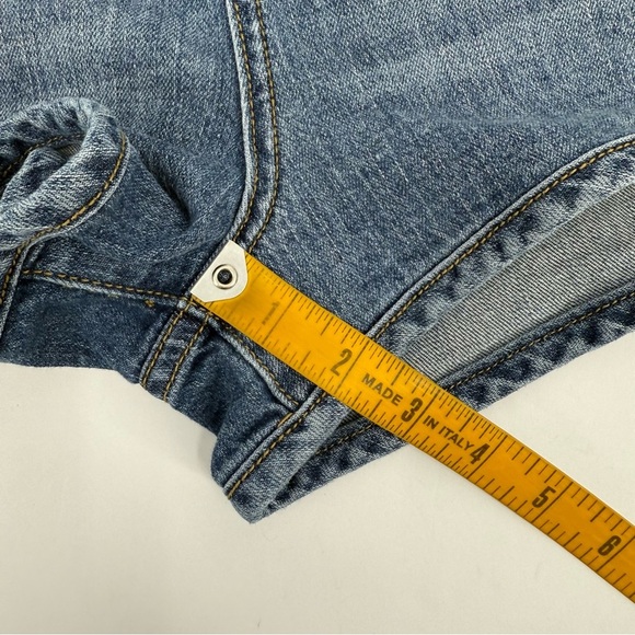 Anthropologie Pilcro High Rise Track Short Shape Jean Shorts Size 31 - Picture 13 of 15